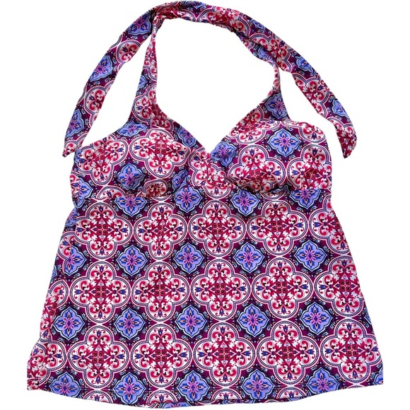 Catalina HalterTankini Swim Top Pink Size M 8-10 - Picture 6 of 11